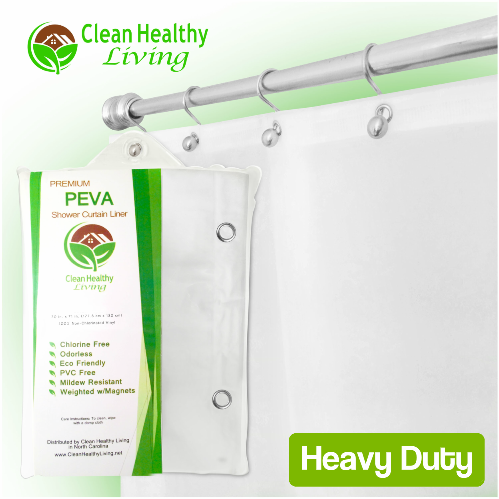 Heavy Duty PEVA Shower Liner - White